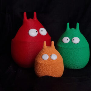 the blaboo family set – 3pc fuzzy desk buddies